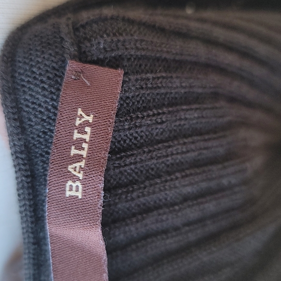 Bally Brown Merino Wool Belted Sweater Cardigan sz 12 Made in Italy - Picture 9 of 11